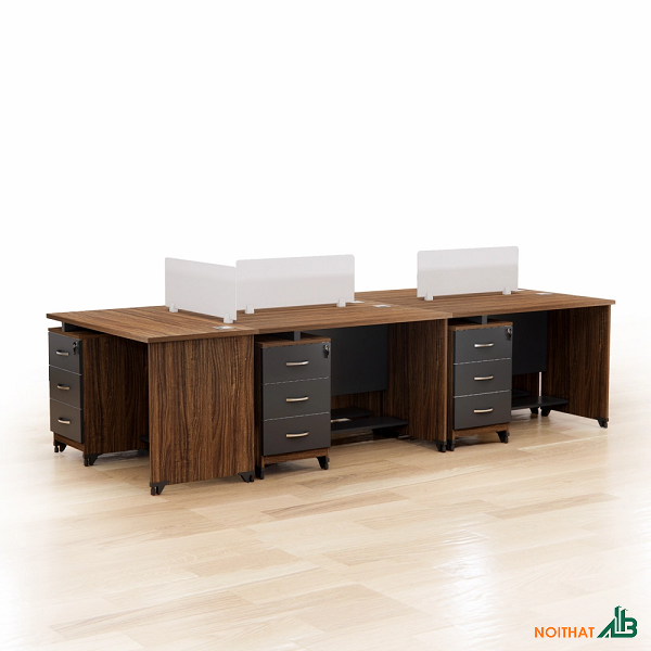 Bàn cụm vách ngăn 5 chỗ ngồi BLV067