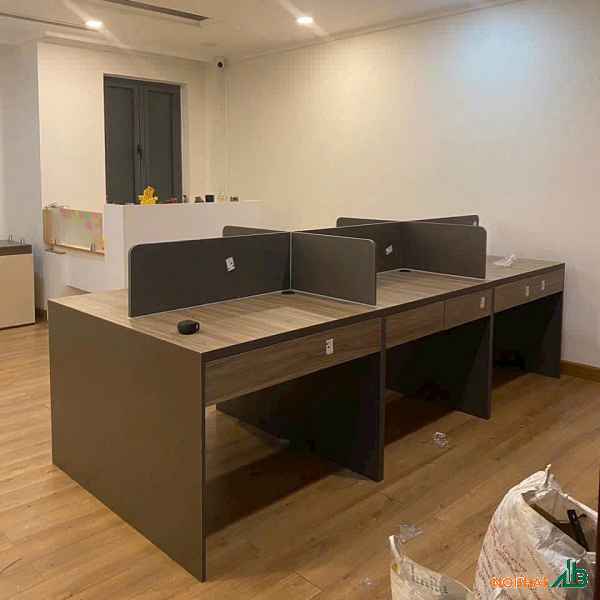 Bàn cụm vách ngăn 80cm giá rẻ BLV086