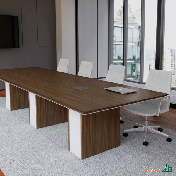 Bàn họp gỗ công nghiệp 3m8 BH050