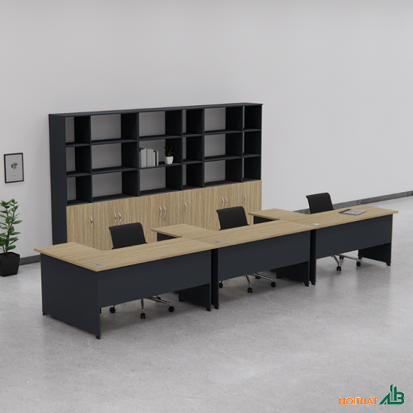 Bàn văn phòng 3 chỗ ngồi BLV080