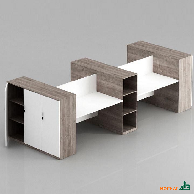 Bàn văn phòng 4 chỗ ngồi đẹp BLV081