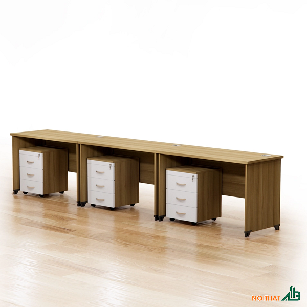Cụm bàn văn phòng 3 chỗ ngồi BLV077