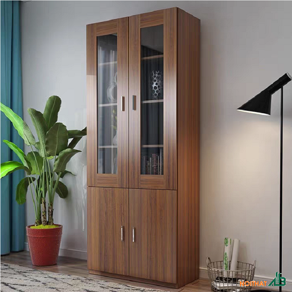 Tủ tài liệu 2 cánh kính THS082