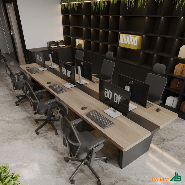 Bàn làm việc 6 người 3m6 BLV094