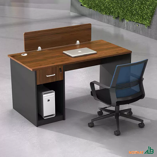 Bàn làm việc 1m2 có vách ngăn BLV098