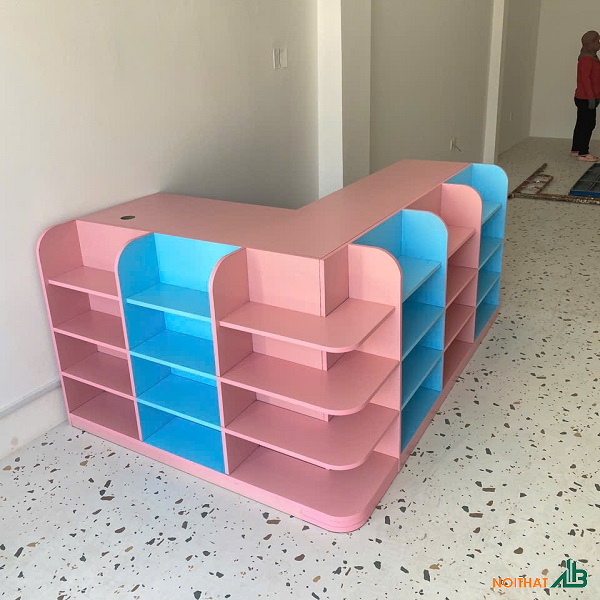 Quầy thu ngân liền kệ trưng bày QTN041 - Ảnh 2