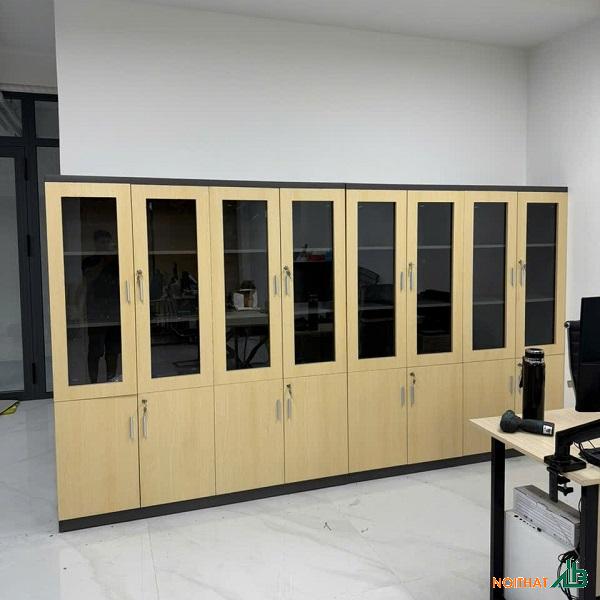 Tủ hồ sơ cánh kính 3m2 x 1m8 THS111