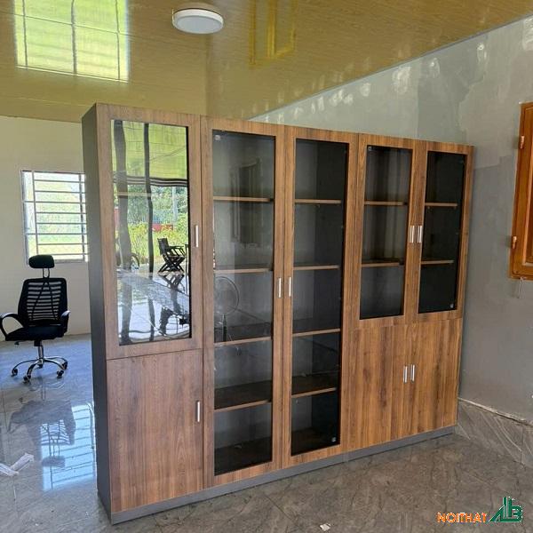 Tủ hồ sơ cao 2m4 cánh kính THS112
