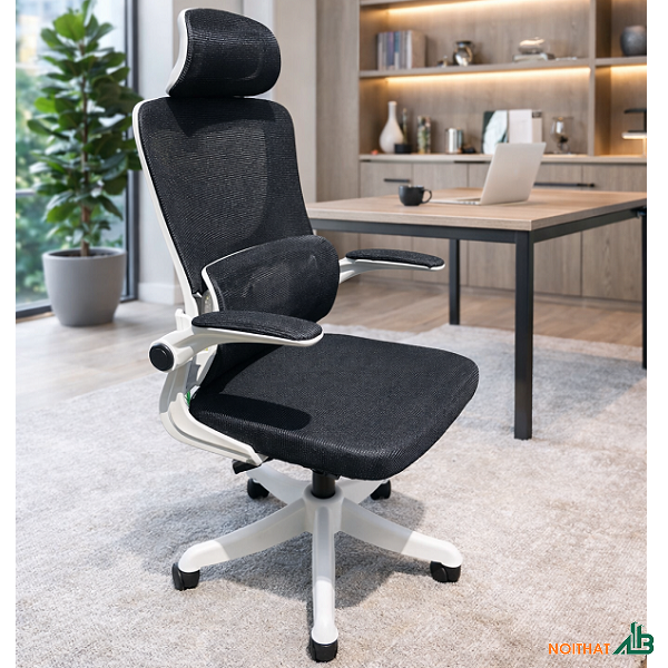 Ghế công thái học tay gập GVP040